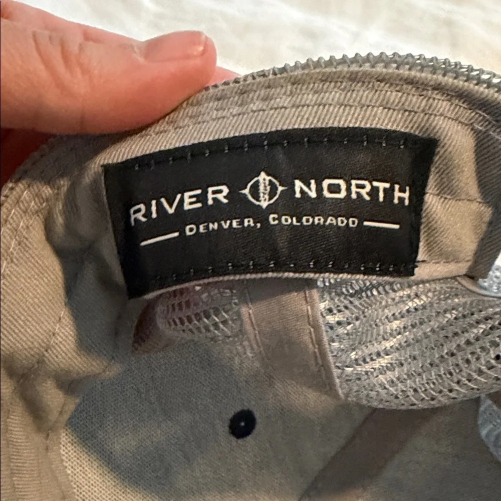 River North Brewery Navy and Tan Cap
